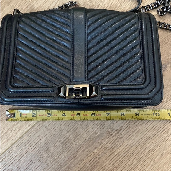 Rebecca Minkoff Black Chevron Crossbody Bag - Picture 10 of 11